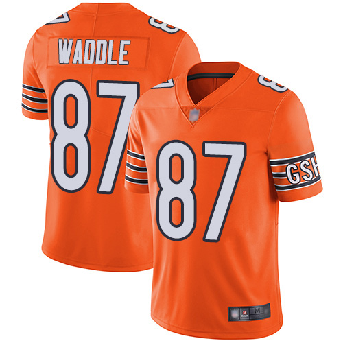 Chicago Bears Limited Orange Men Tom Waddle Alternate Jersey NFL Football #87 Vapor Untouchable